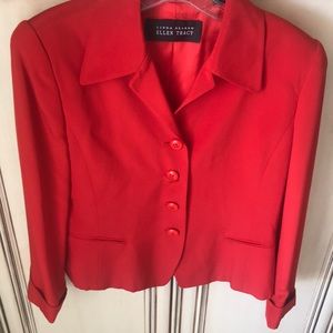 Ellen Tracy red suit jacket